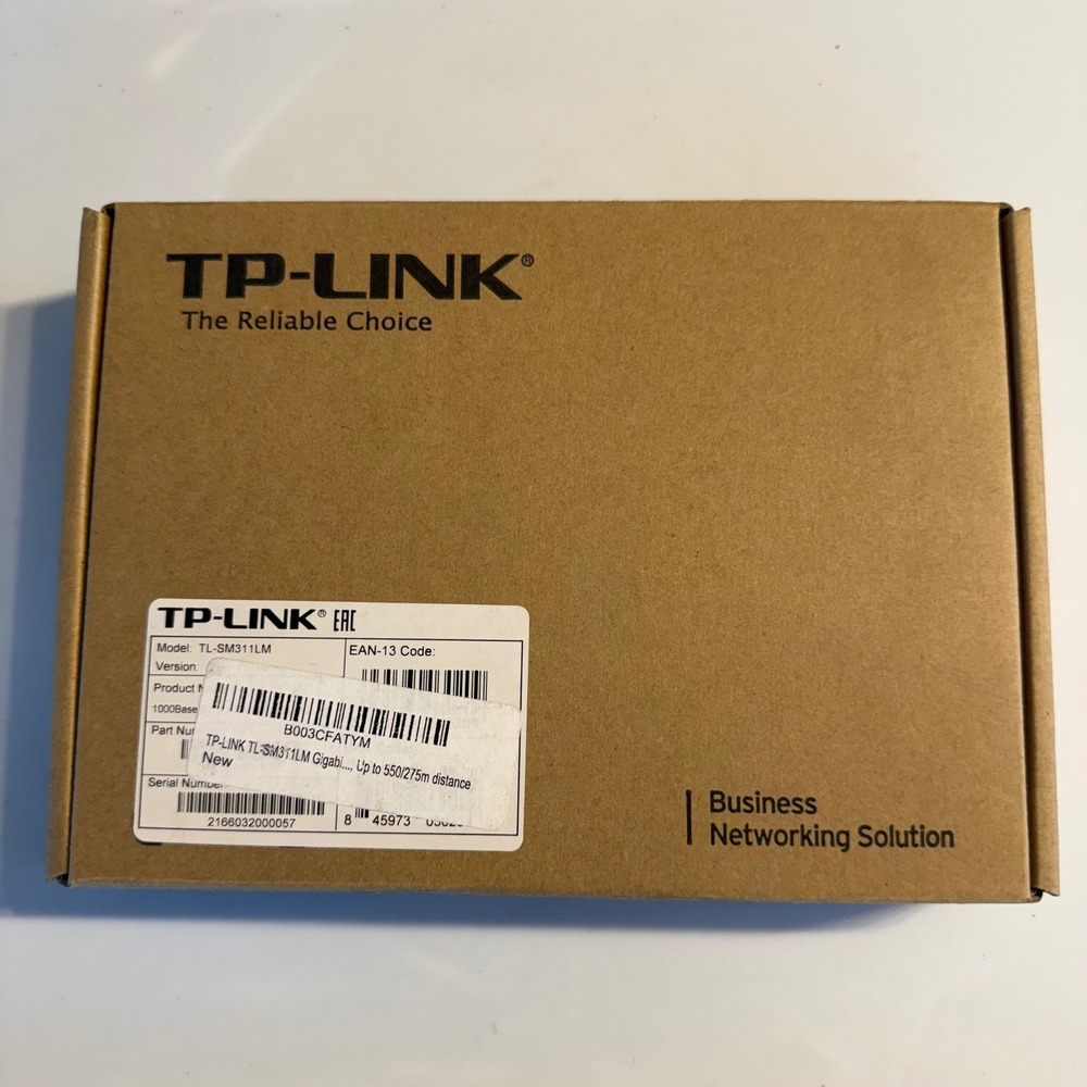 TP-Link‎ TL-SM311LM Gigabit Multi-Mode Mini GBIC SFP Module 1000Base-SX 550m